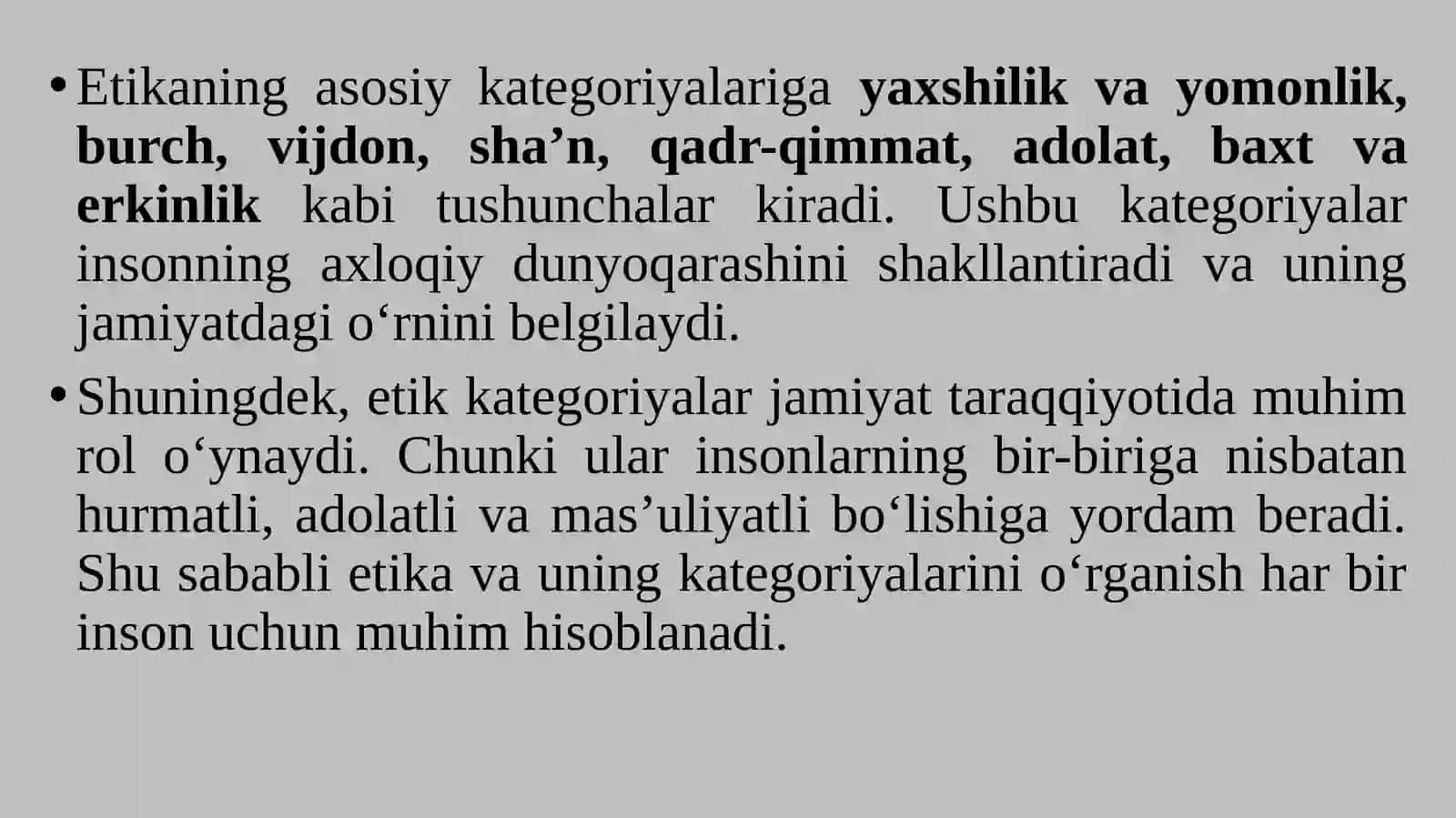Etikaning asosiy kategoriyalari 4