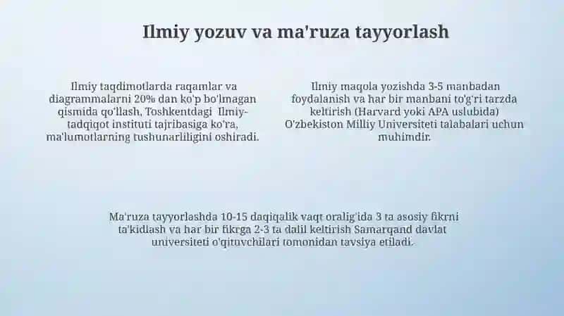 Ilmiy tadqiqot ko'nikmalarini rivojlantirish 4