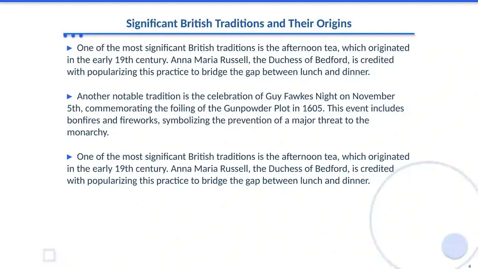 British custom and tradition 4