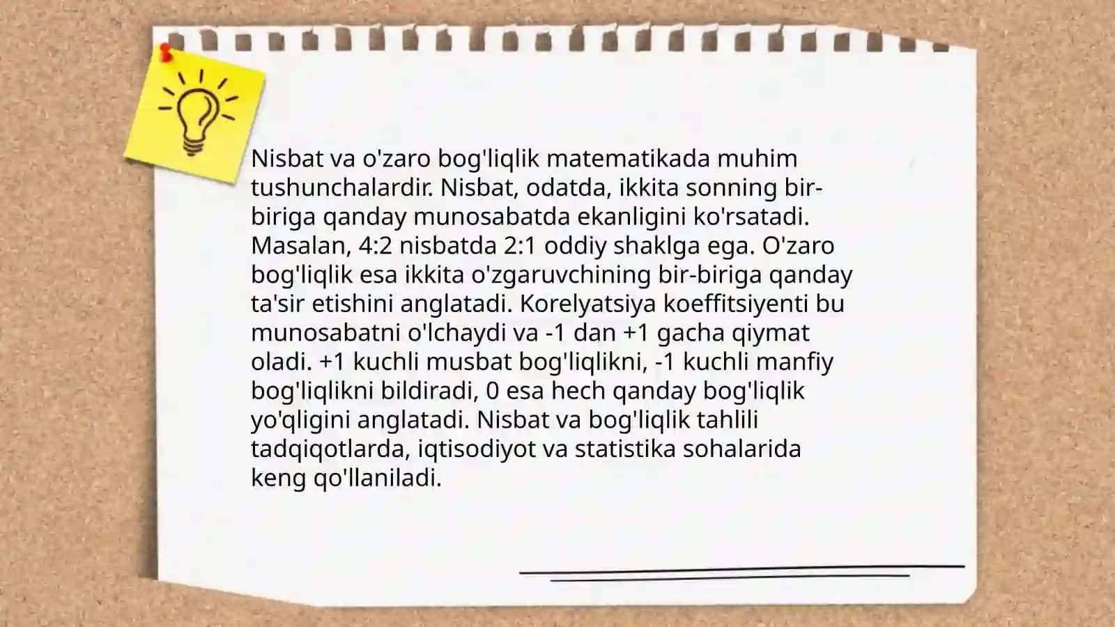 Nisbat tushunchasi 4