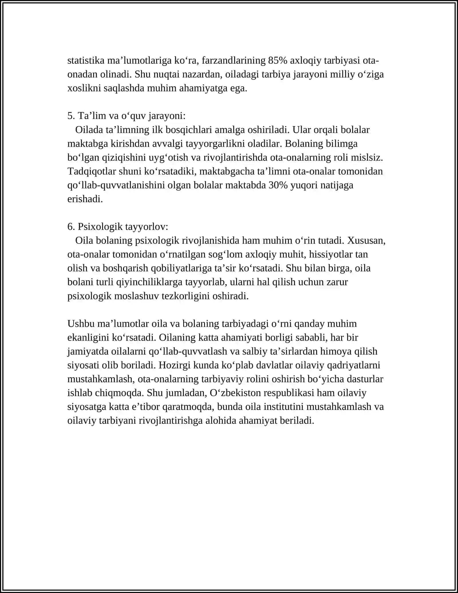 OILADA BOLA TARBIYASI 4
