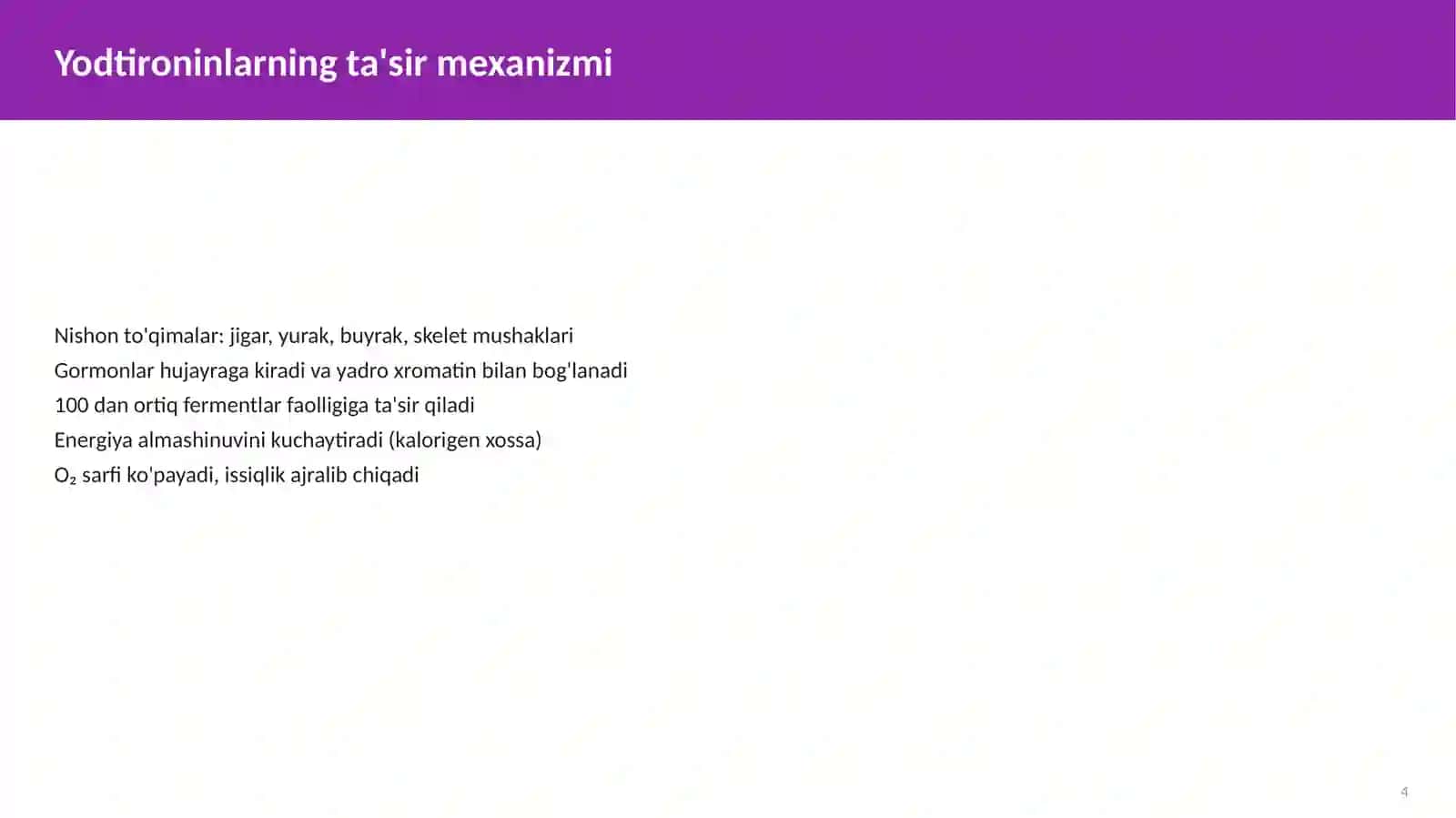 Endokrin Tizimi Biokimyosi 4