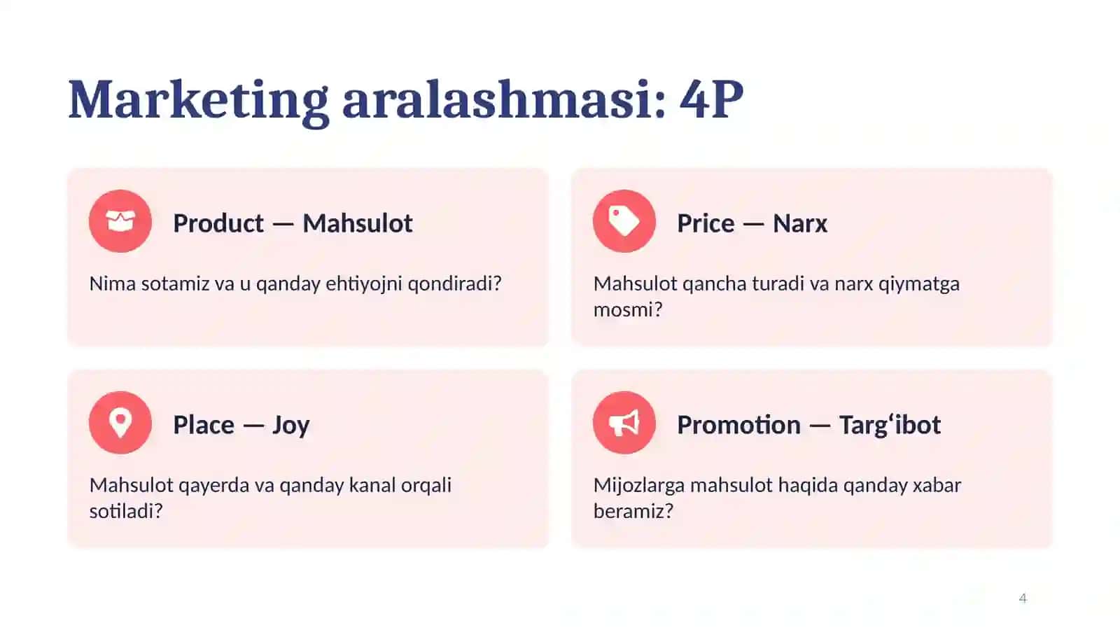Marketing asoslari 4
