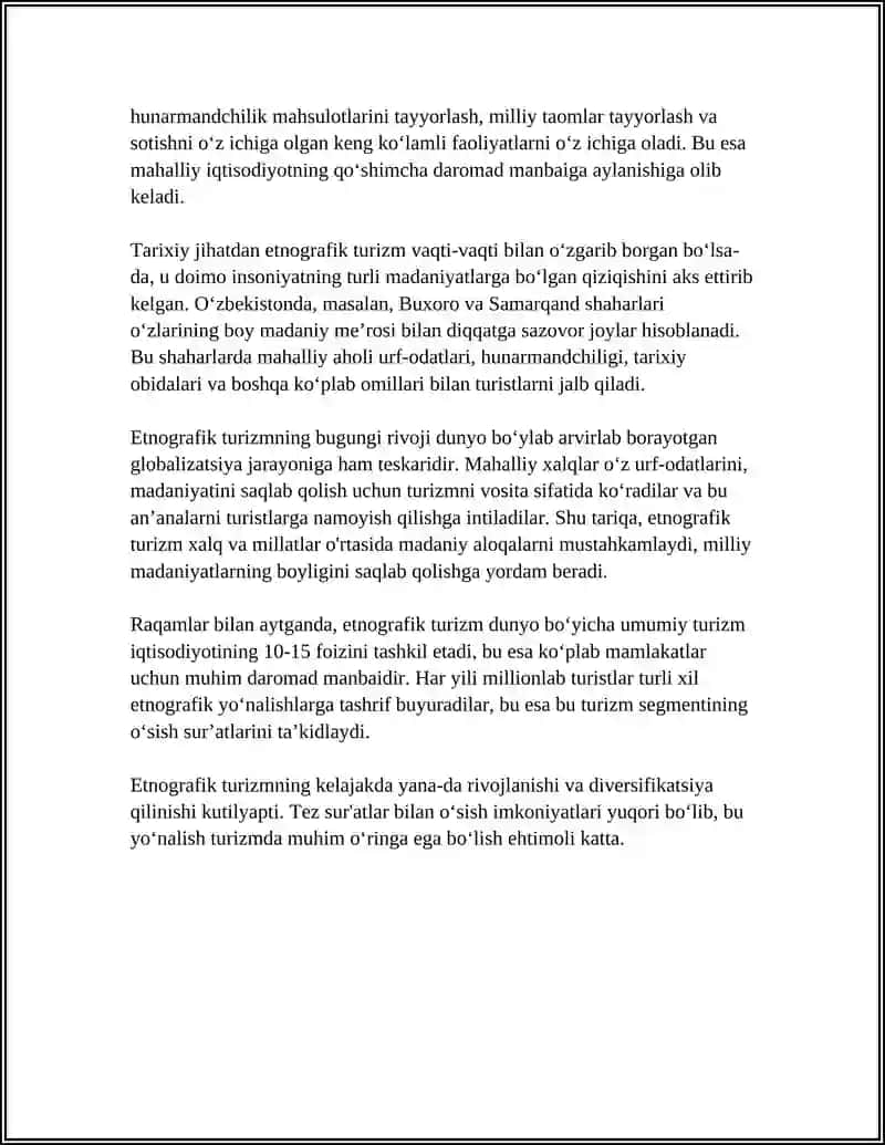 TURIZMDA ETNOGRAFIK YOʻNALISHLAR 4