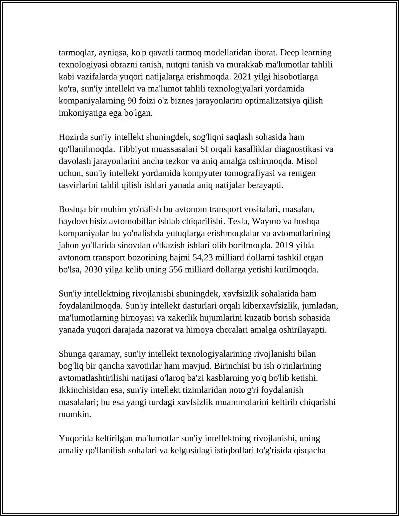 MUSTAQIL ISH Mavzu: SATRLAR BILAN ISHLASH.XULOSA. FOYDALANILGAN ADABIYOTLAR 4