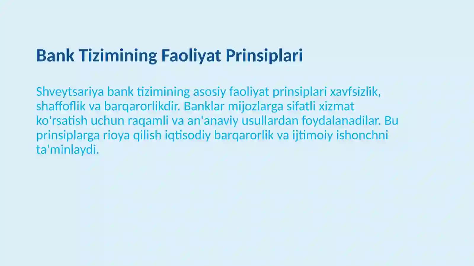 Shveytsariya Bank Tizimining Asosiy Strukturasi 4
