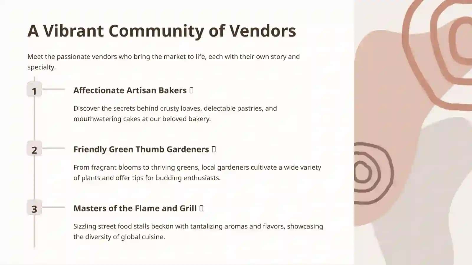 Describe a market in your town 4