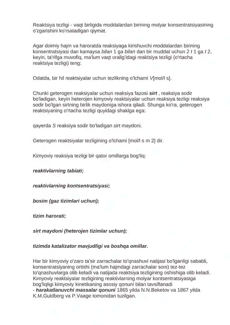 Kimyoviy kinetika 4