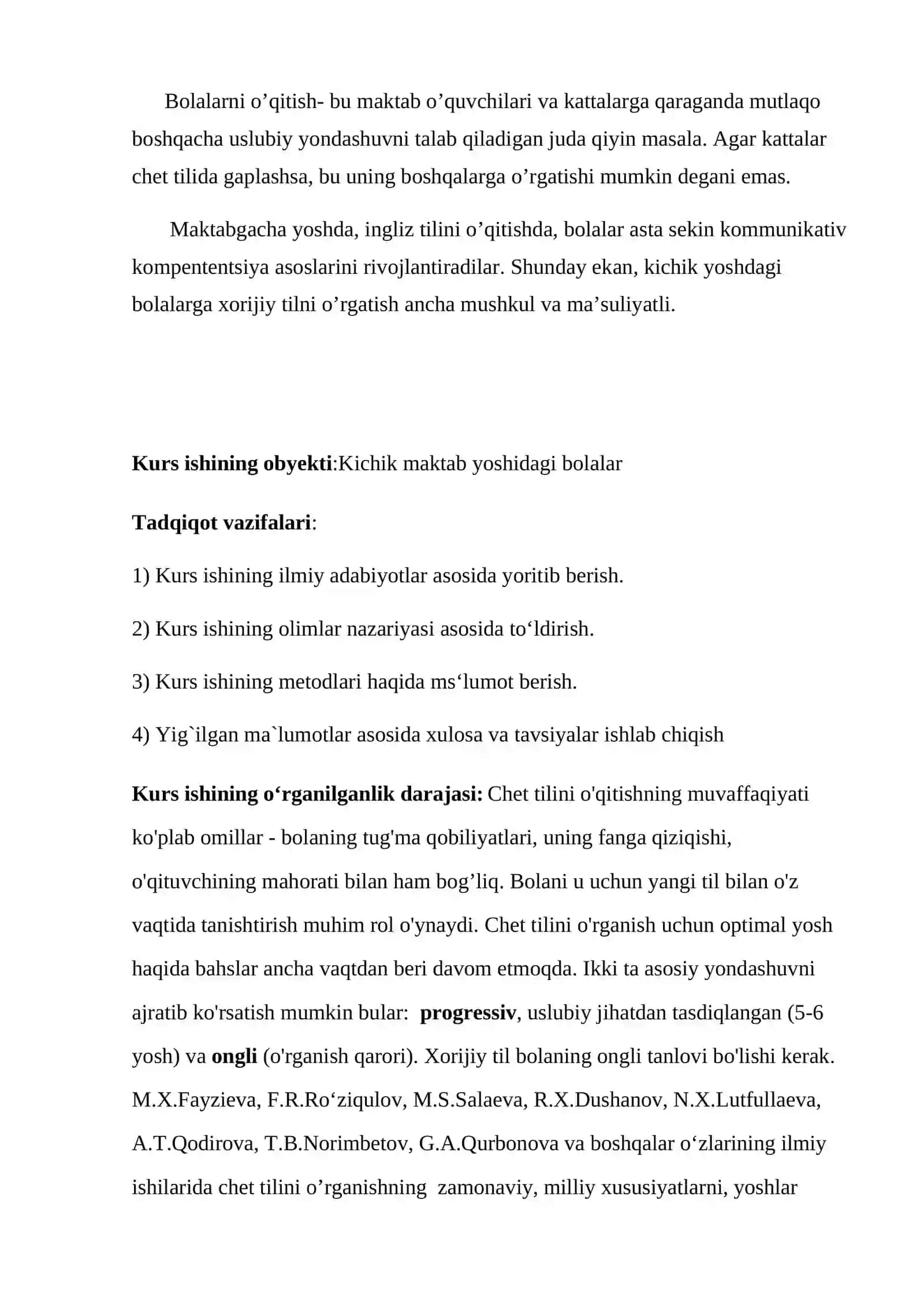 INGLIZ TILIDA O’YINCHOQLARNI O’RGATISH ISHLANMA-LOYIHASI 4