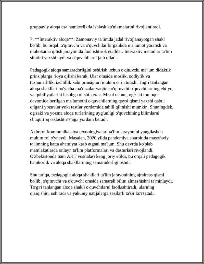 PEDAGOGIK ODOB PEDAGOGIK MULOQOT 4