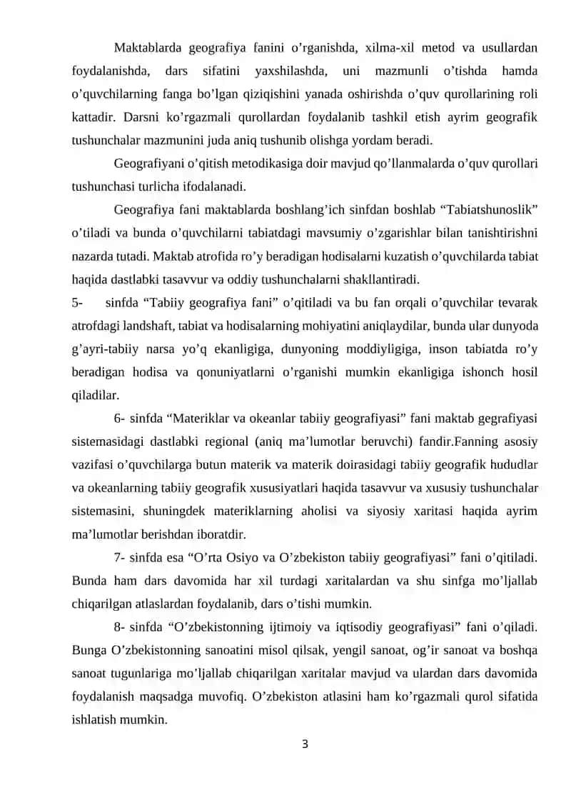 GEOGRAFIYANI O’QITISHDA MUAMMOLI DARSLAR VA ULARDAN FOYDALANISH YO’LLARI 4