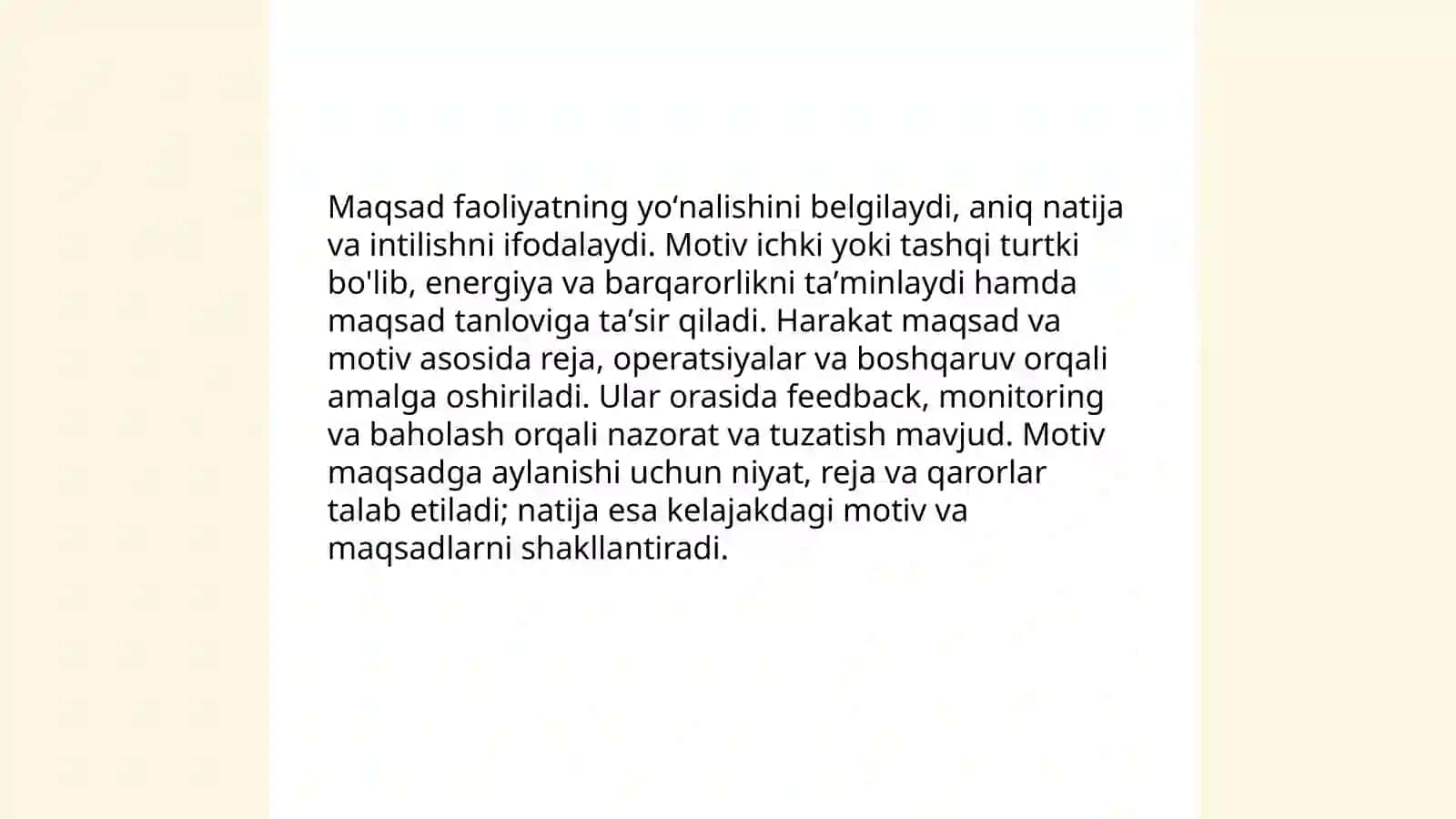 Faoliyatning psixologik tavsifi 4