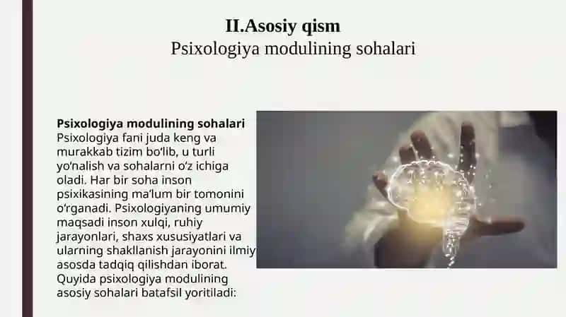 Psixologiyamodulning sohalari 4