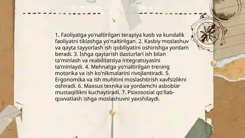 Reabilitatsiya turlarining tasnifi 4