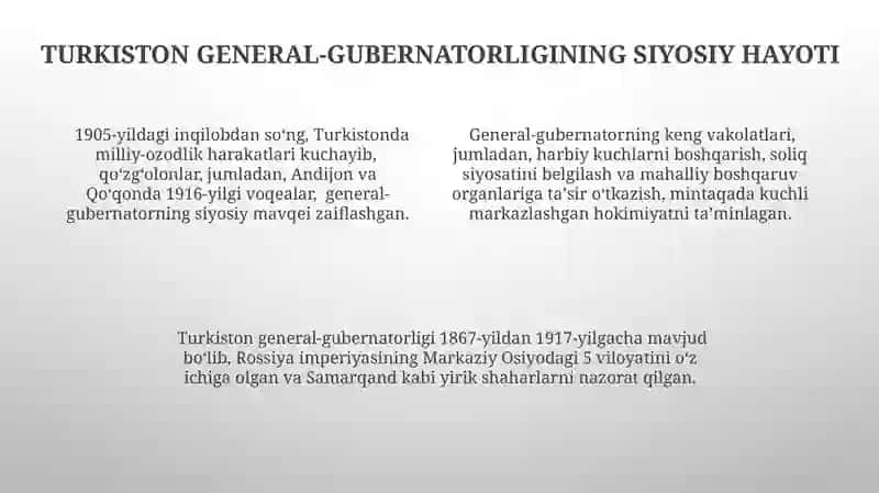 Turkiston general gubernatorligining tarixiy geografiyasi 4