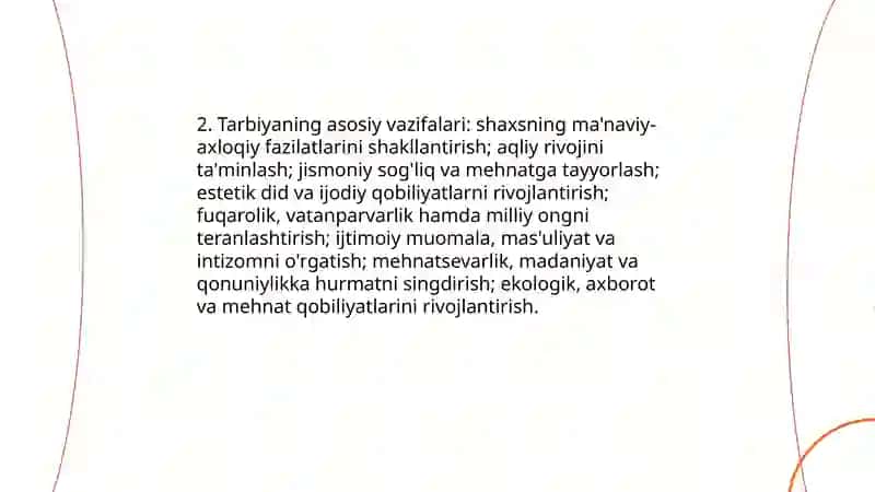 Tarbiyaning maqsad va vazifalari 4