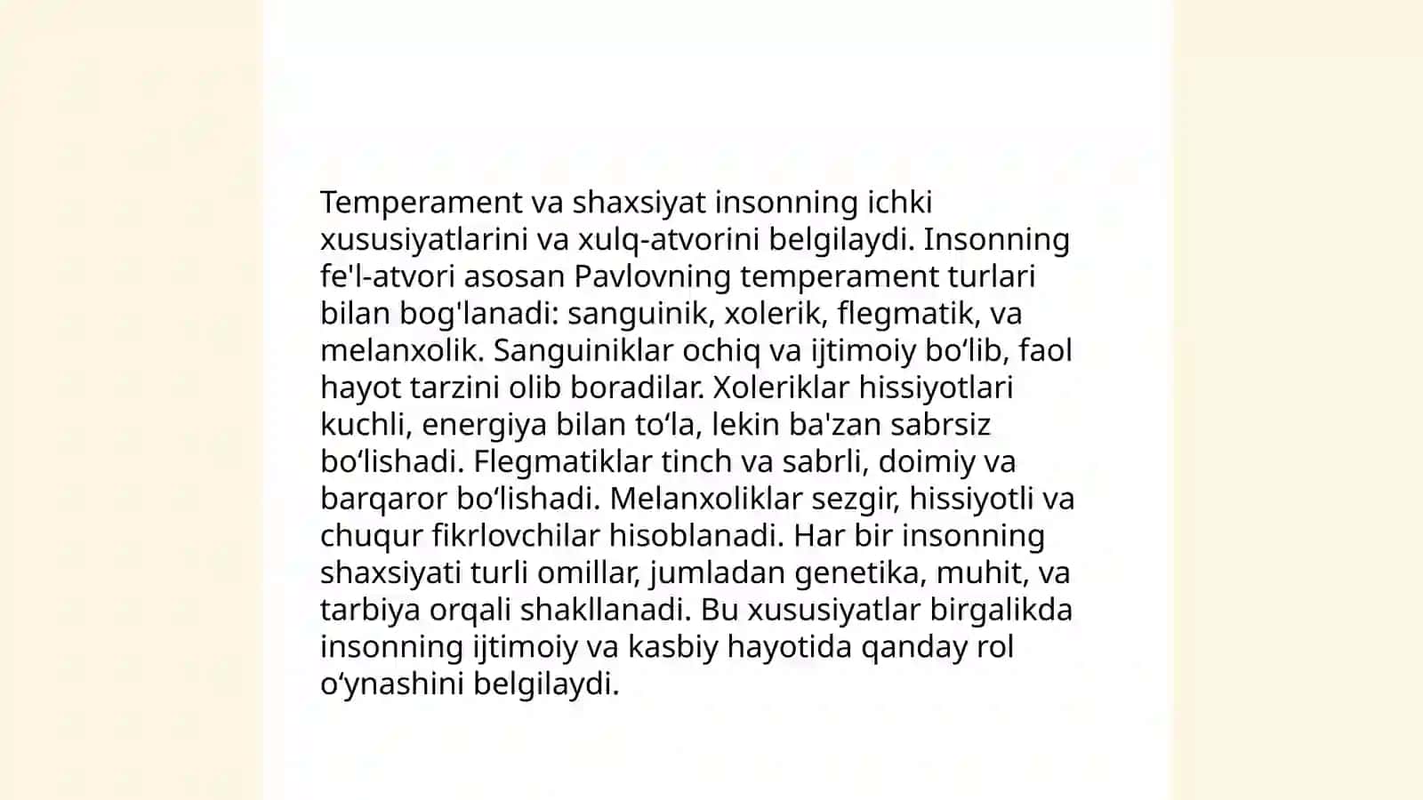 Temperament va uning nazariyalari 4