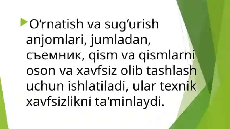 o'rnatish va sug‘urish anjomlari. 4