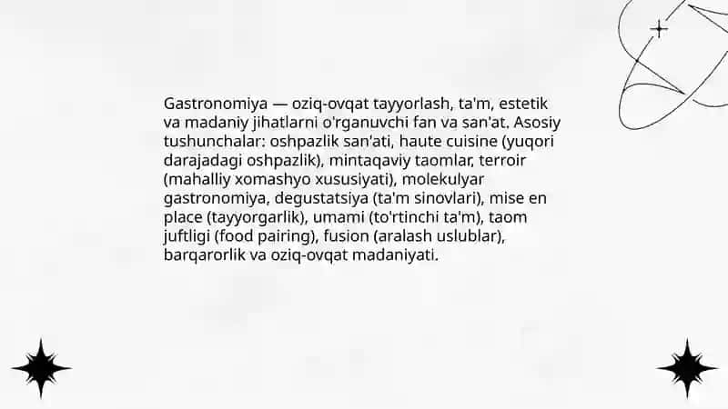 Gastironomiya haqida maʼlumot 4