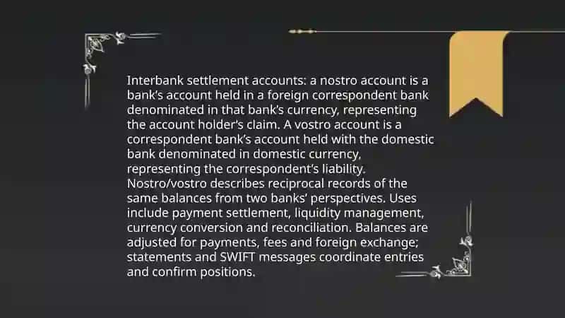 Interbank settlement accounts 4
