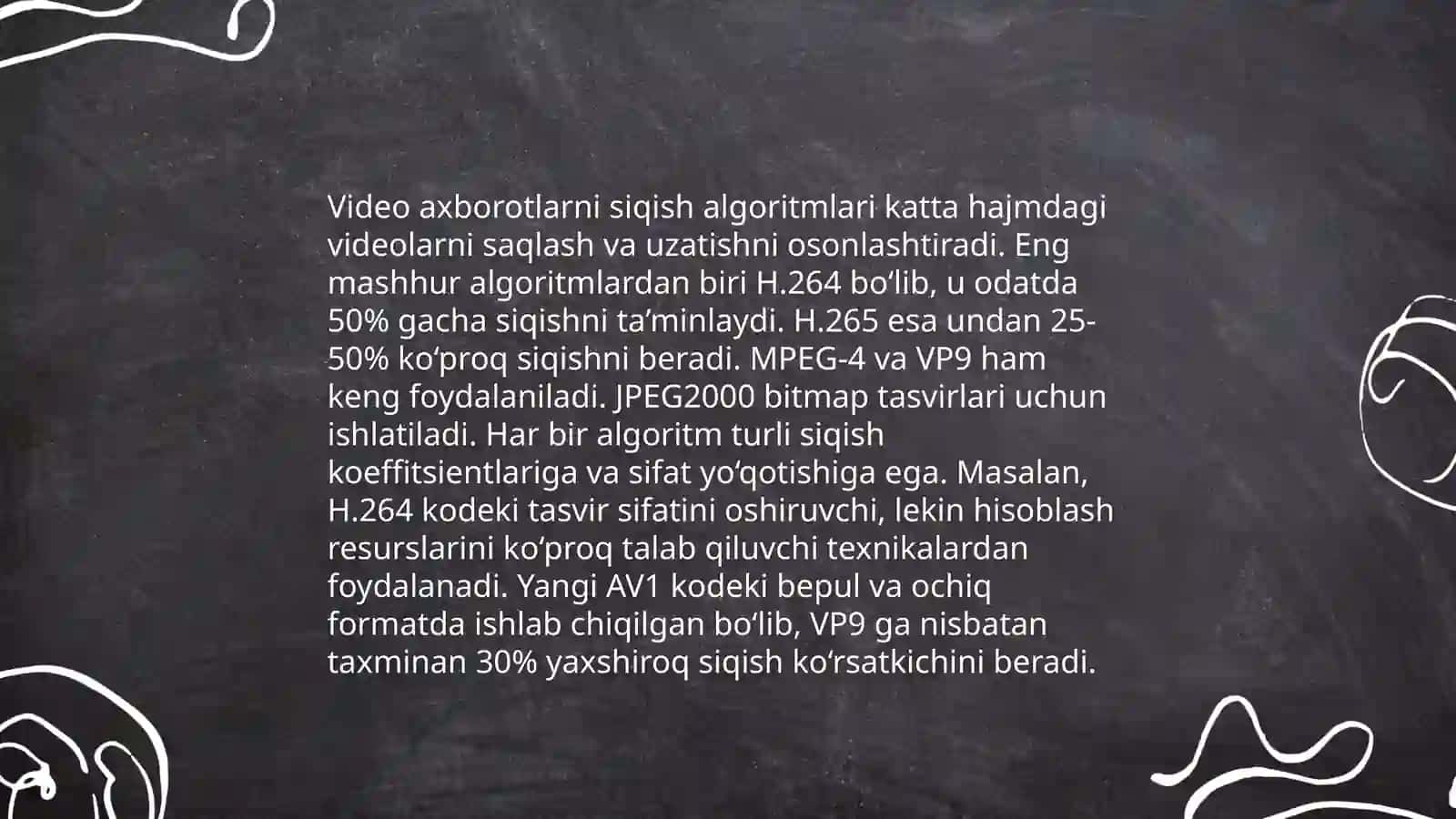 Audio va video axboratlarni kodlash 4