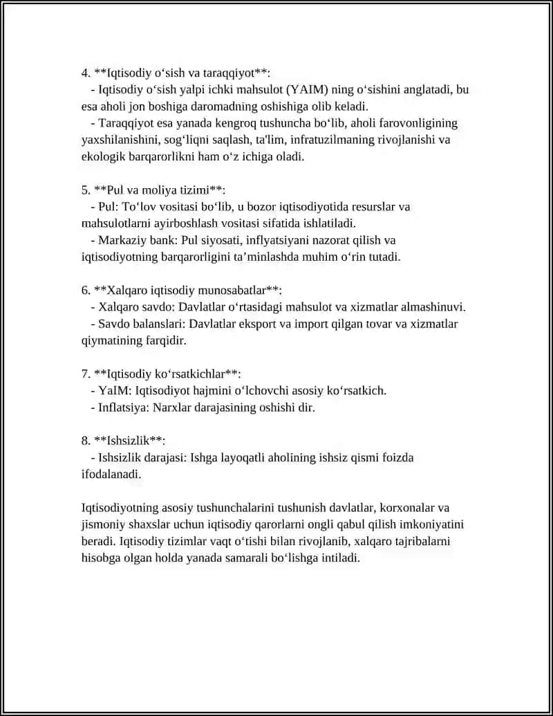 Iqtisodiyot Nima 4