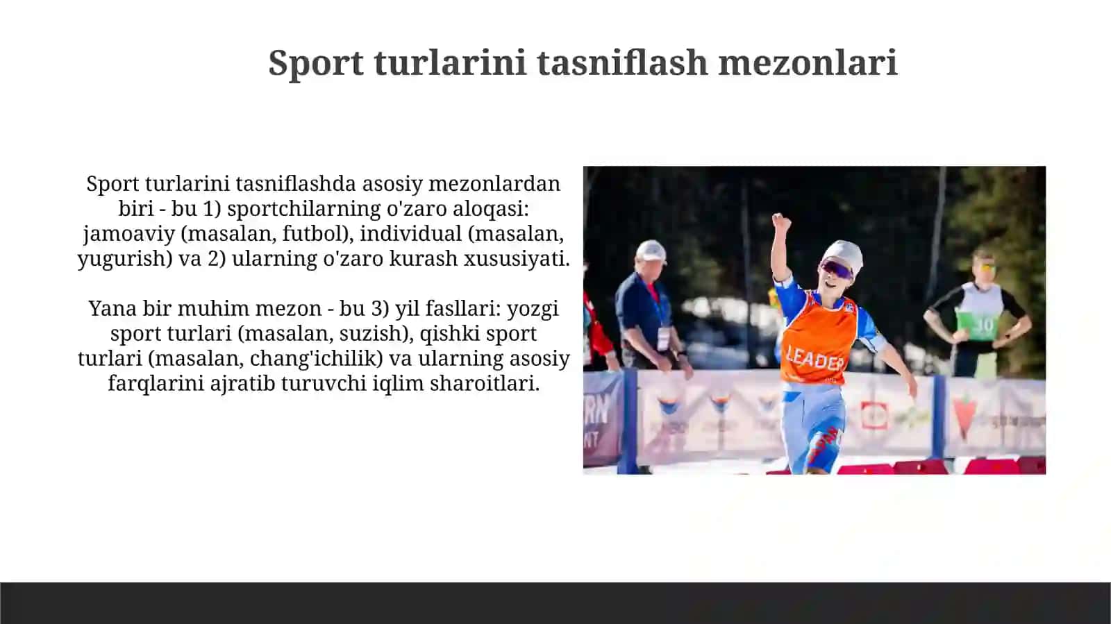 Sport turlari va ularni tasniflanishi 4