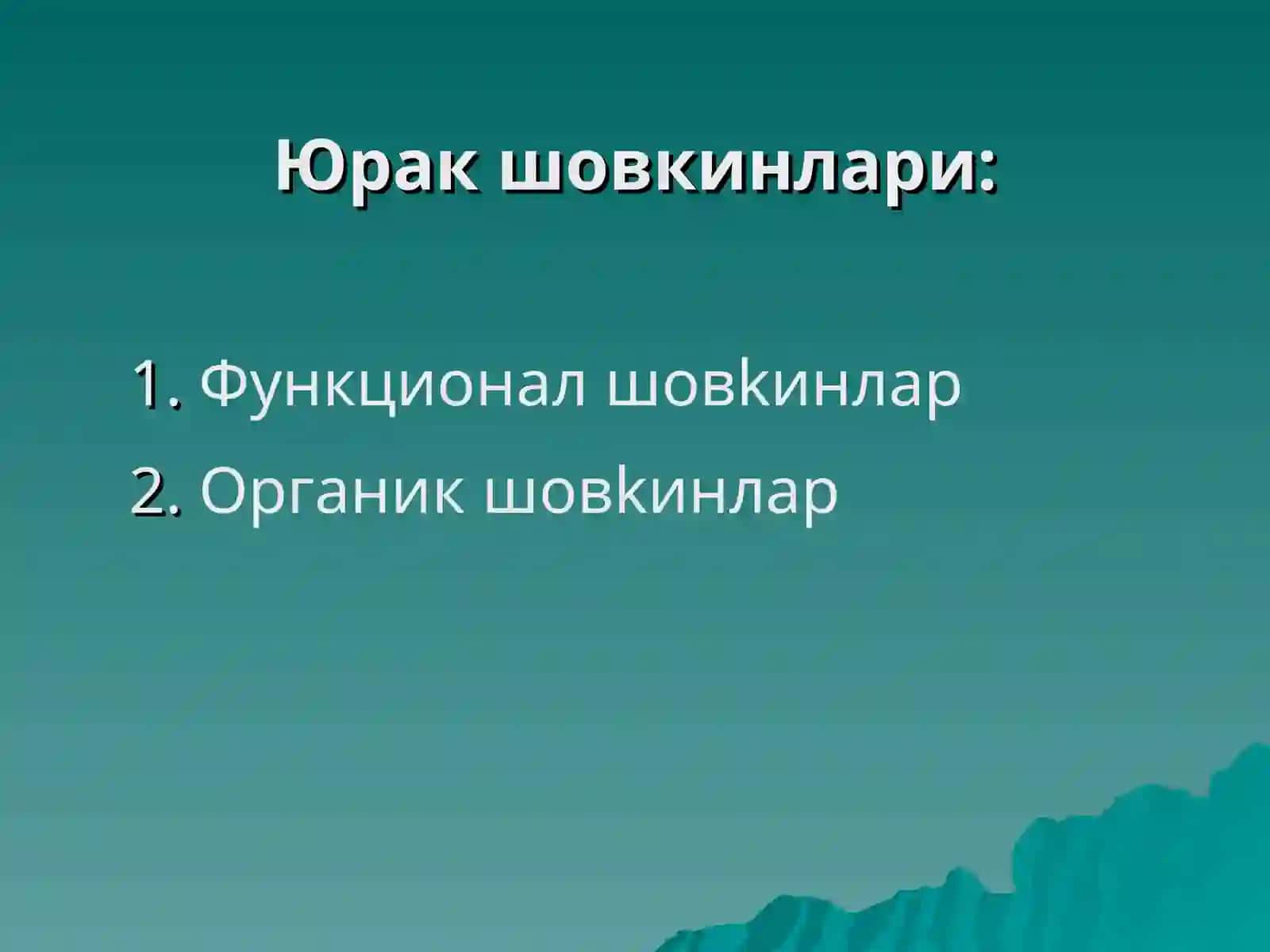 Юракда шовкин синдроми: тугма ва орттирилган юрак нуксонлари 4