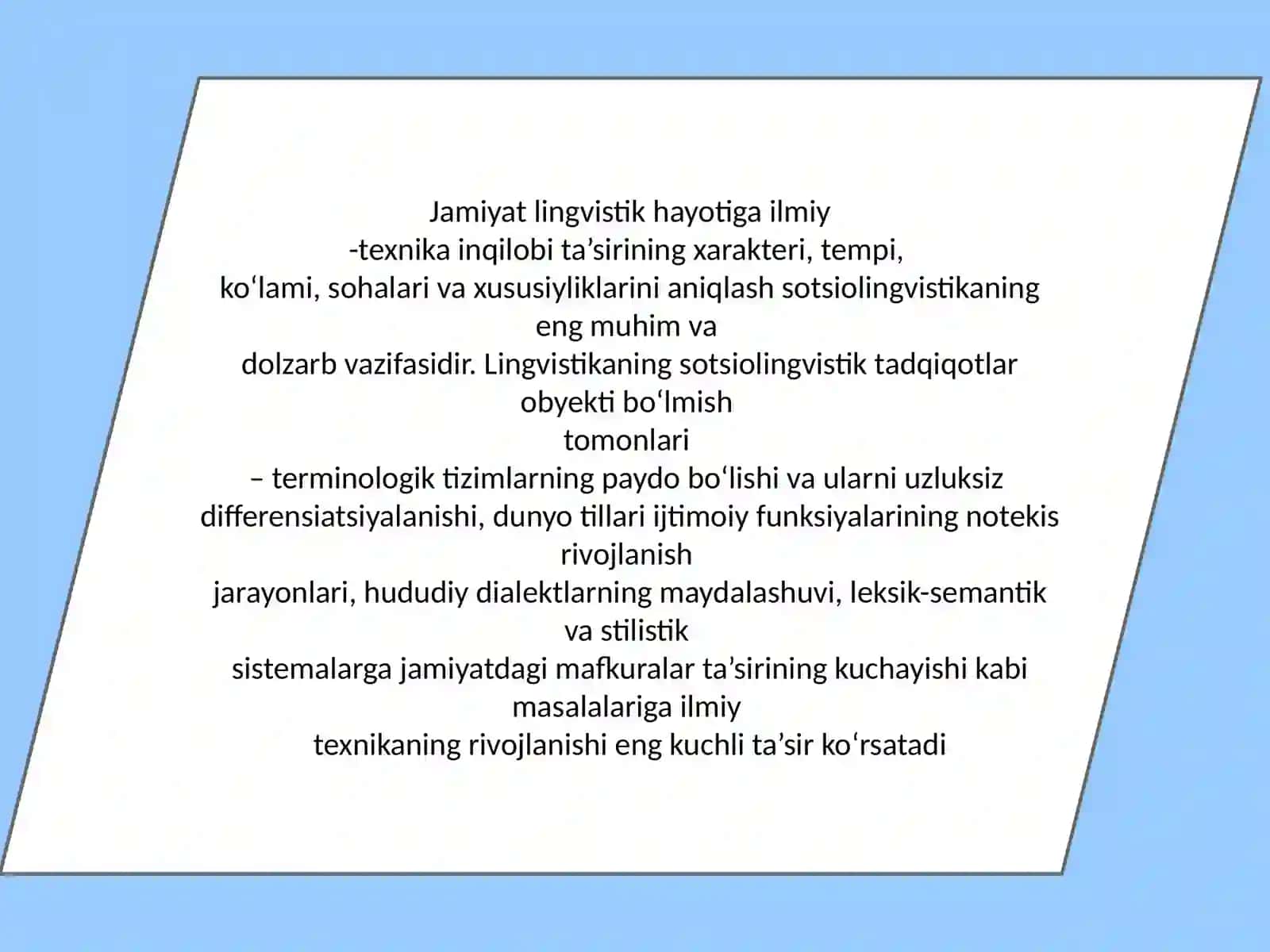 Tilshunoslikdagi zamonaviy yo‘nalishlar 4