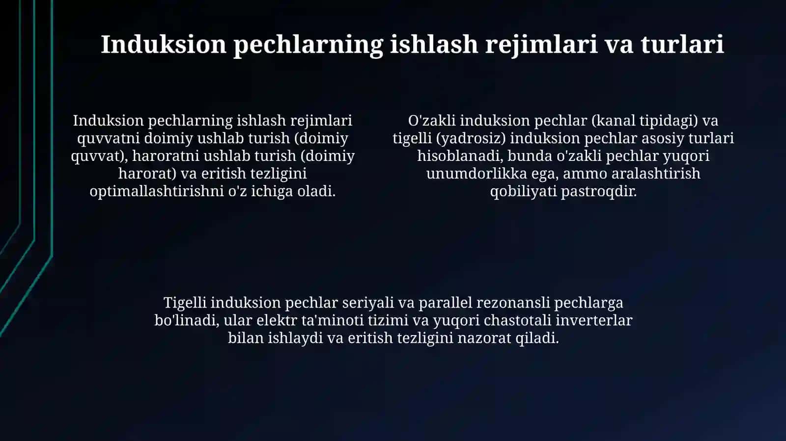 Induktsiyali pechlarning qurilishi 4