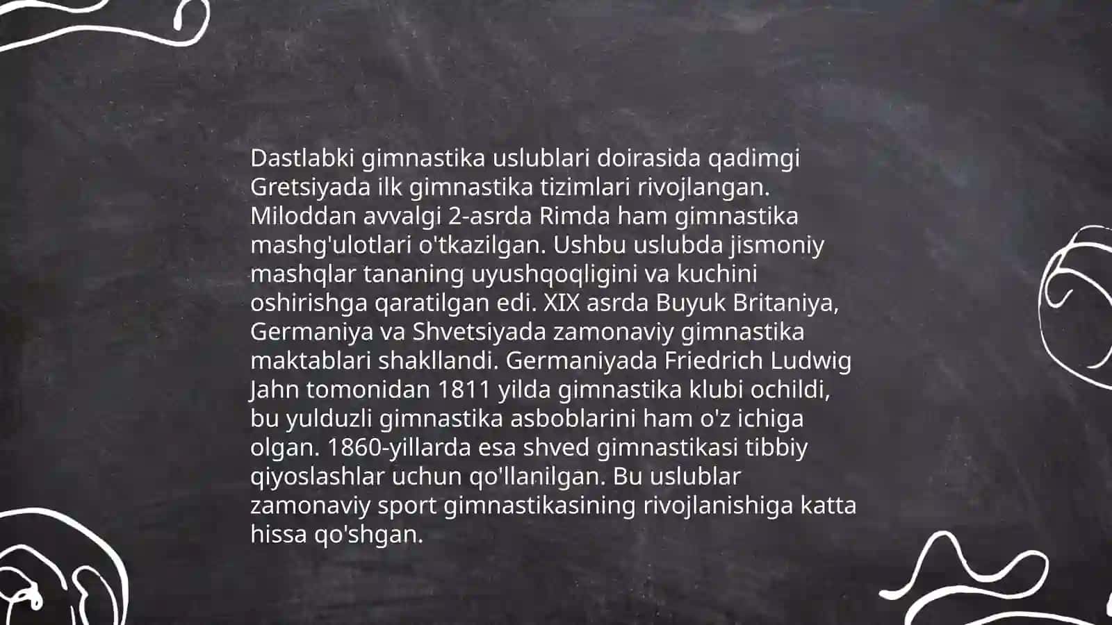 Badiiy gimnastikaning rivojlanish tarixi 4