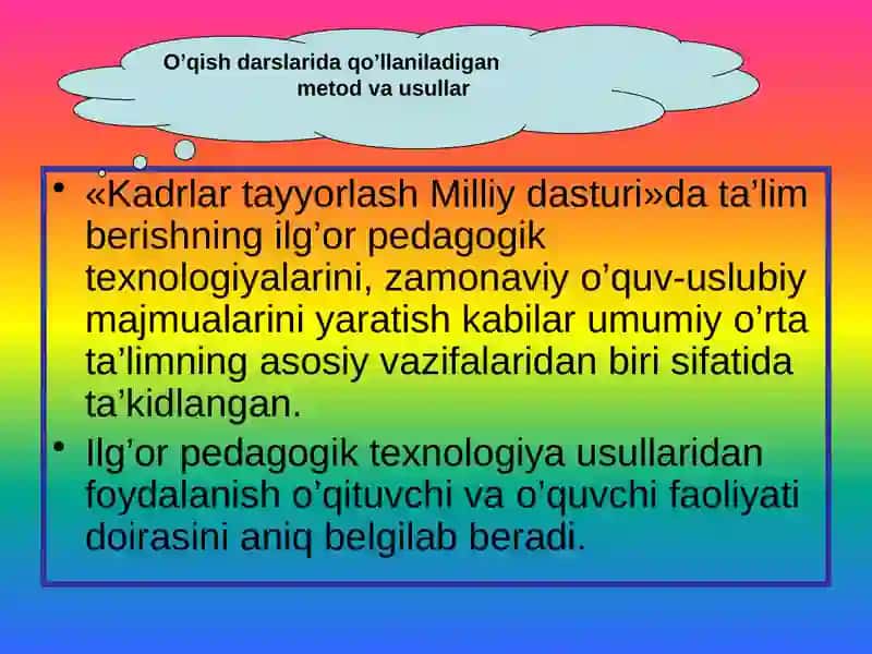 Boshlang’ich sinflar darslari 4