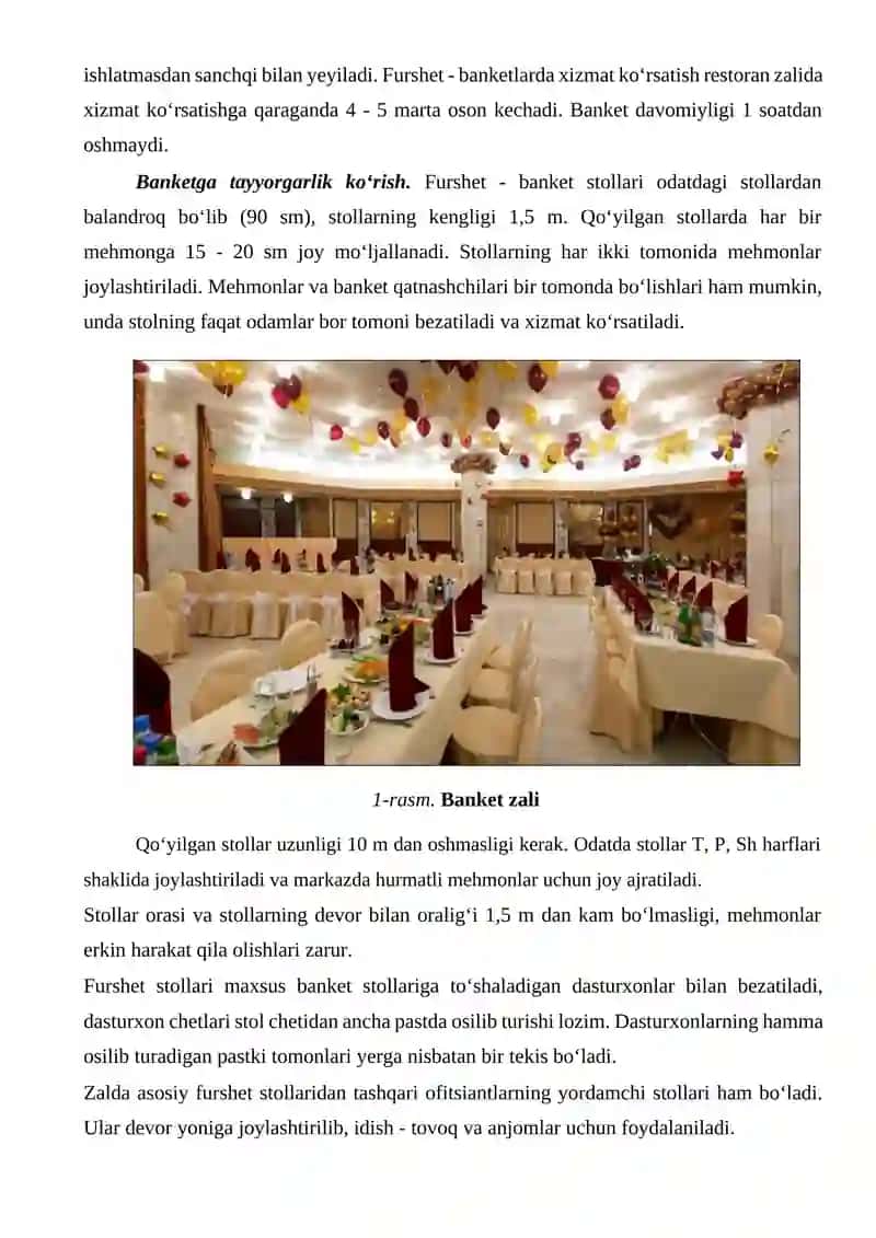 Banket xizmatlari 4
