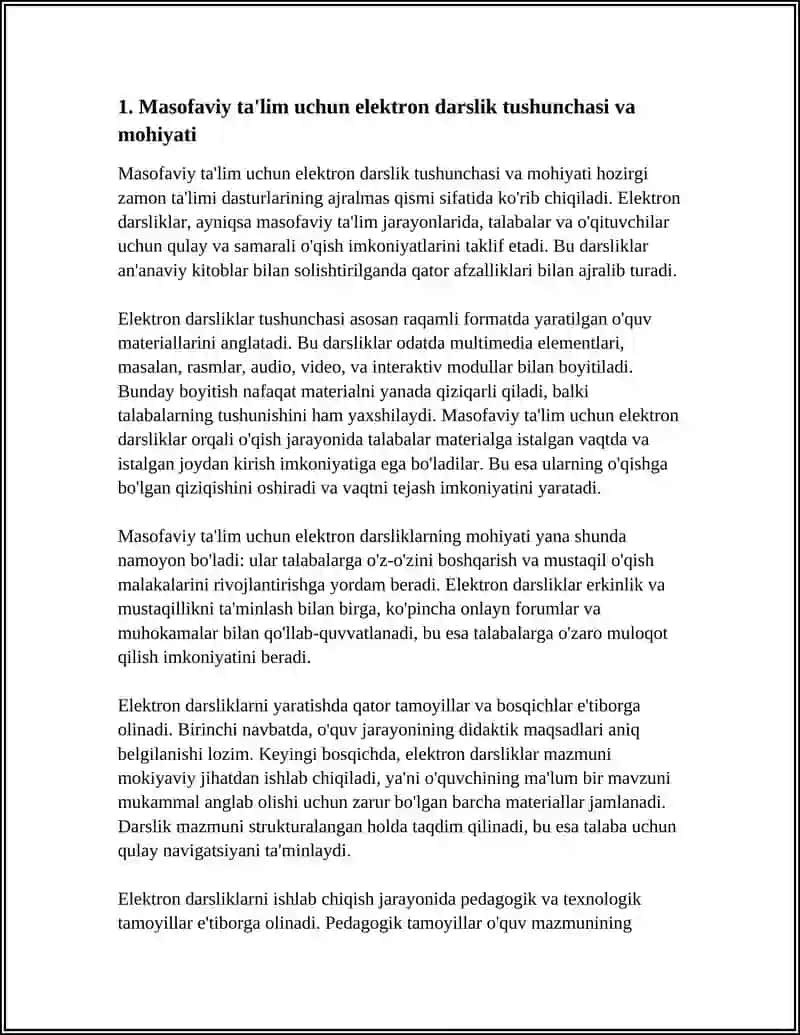 MASOFALI TA'LIM UCHUNELEKTRON DARSLIKLAR 4