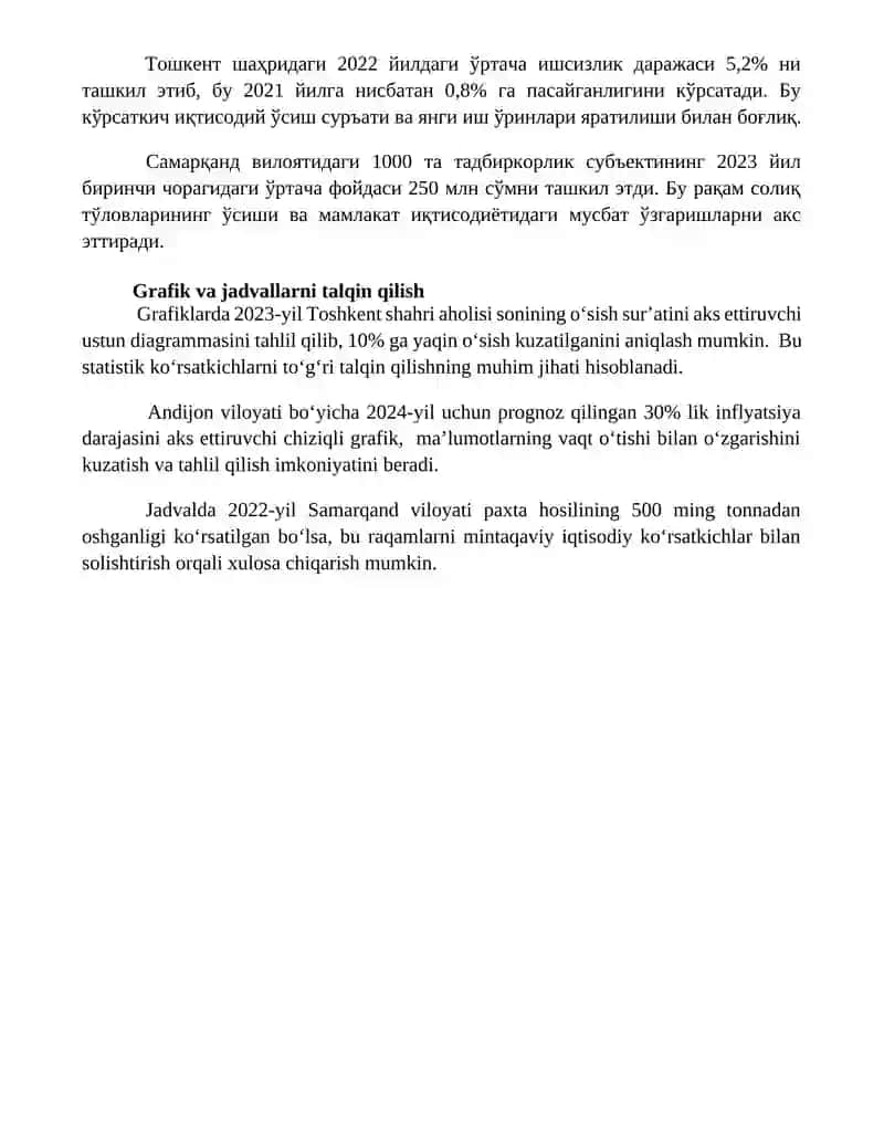 statistik korsatkichlar 4