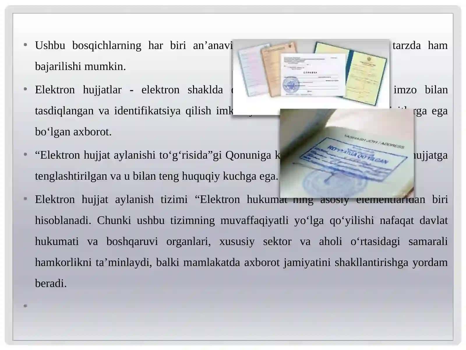Davlattilida ishyuritish fanidan amaliy mashg'ulot 4