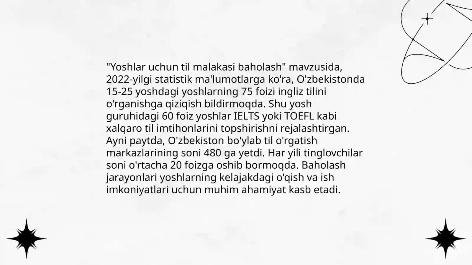 Standartlashtirilgan Testlar 4