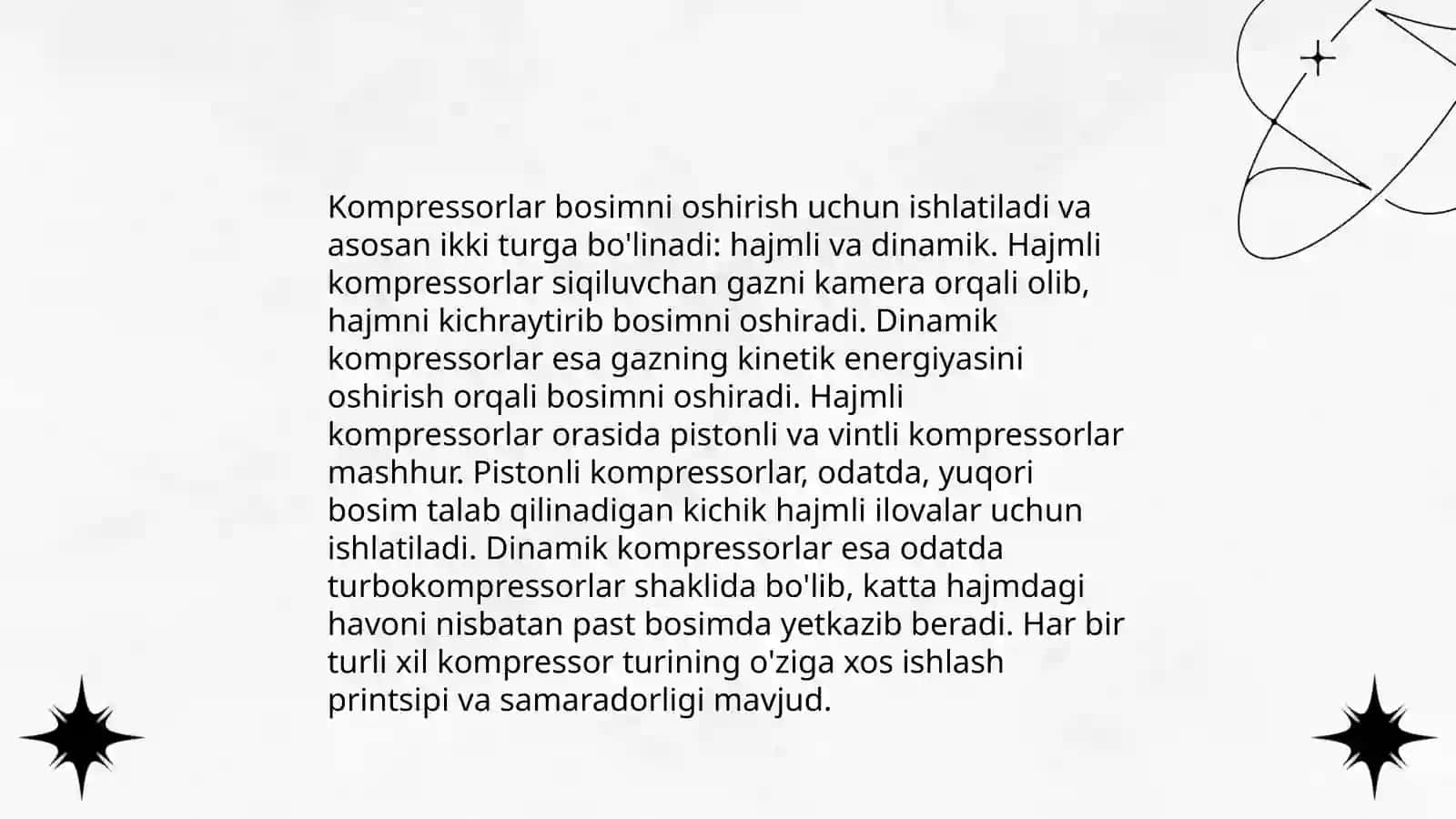 Siqilgan havo ishlab chiqarish tizimlari 4