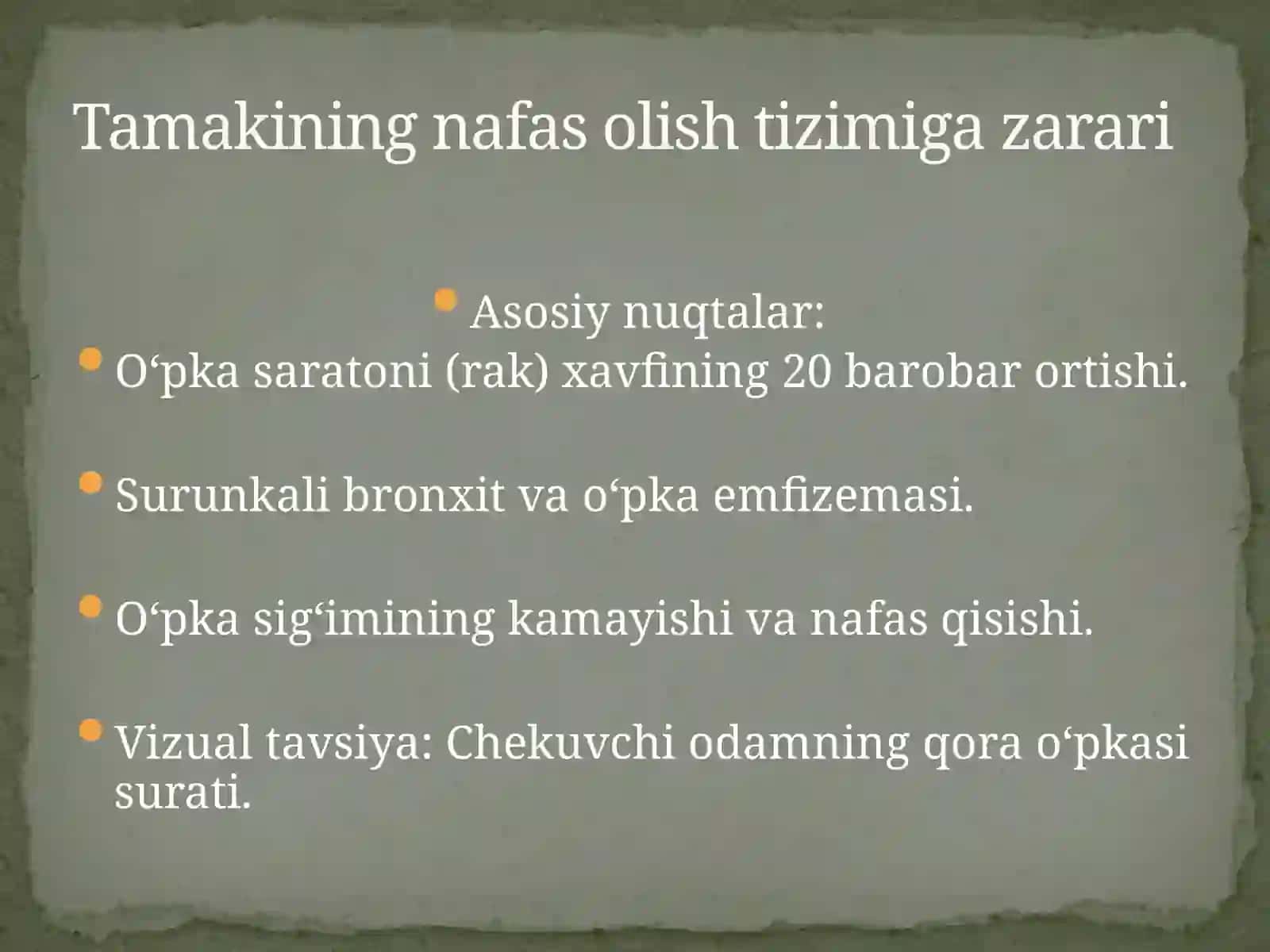 Sog‘lom turmush tarzi: Alkogol, tamaki va zaharli moddalarning organizmga zarari 4