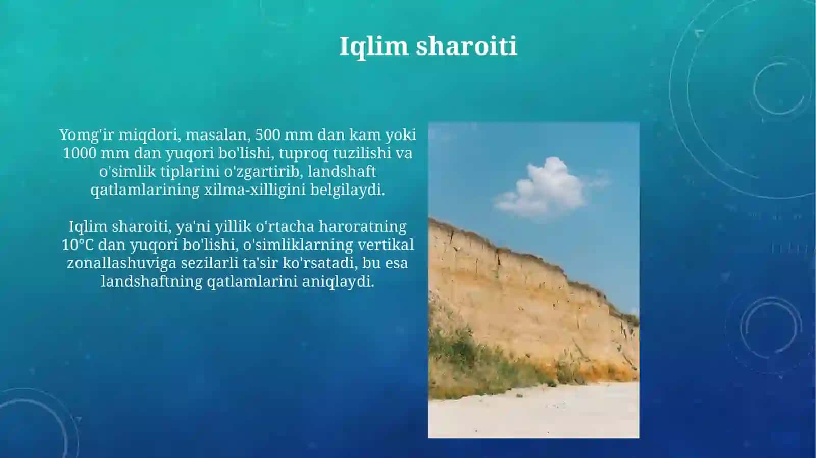 Landshaftlarning tabaqalanish omillari 4
