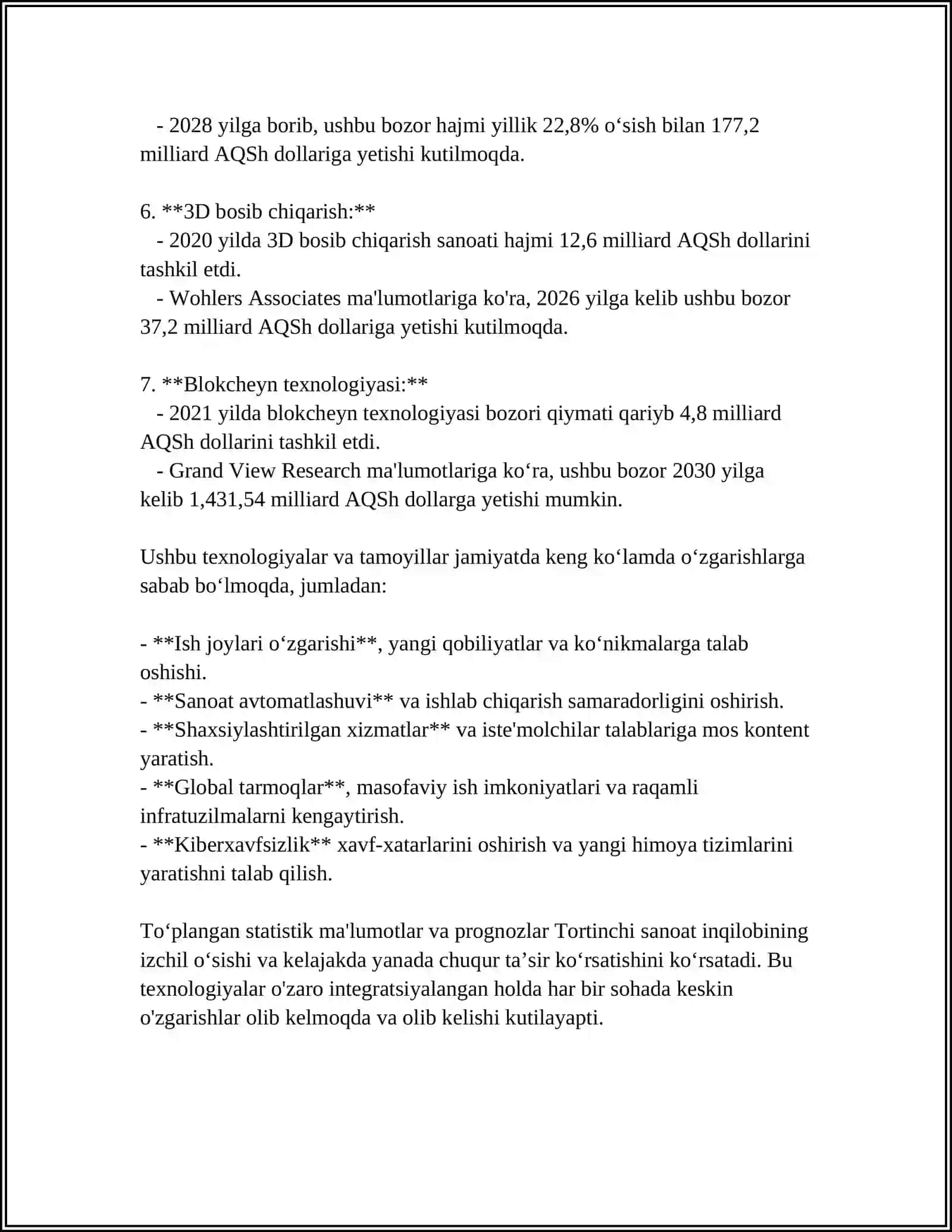 Tortinchi sanoat inqilobi va Raqamli Transformatsiya 4