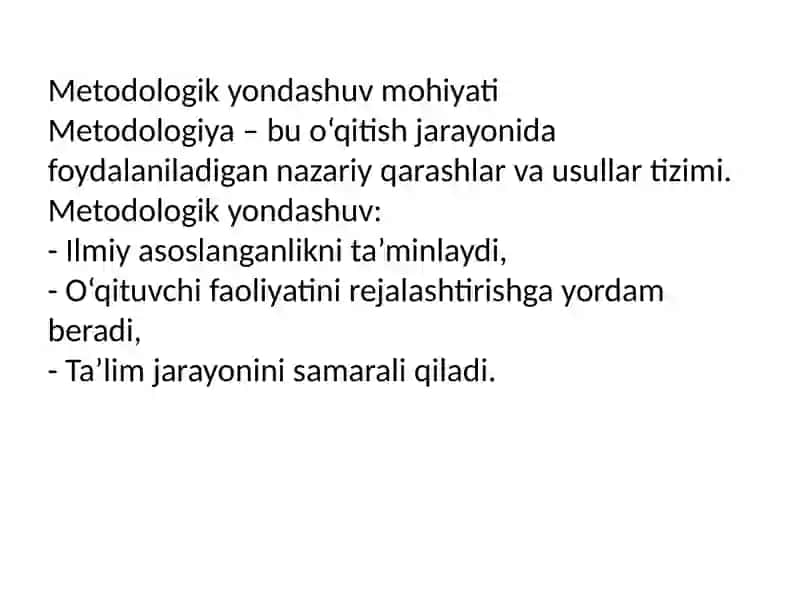 Pedagogik kompetentlikda metodologik yondashuv 4