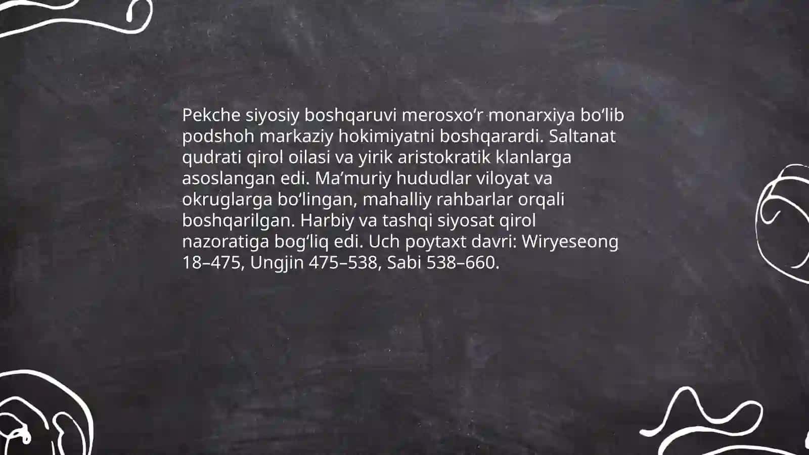 Kareya òrta asirlarda Pekche qirolligi 4