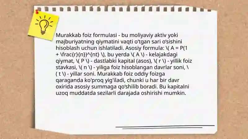 Murakkab Foizlar 4