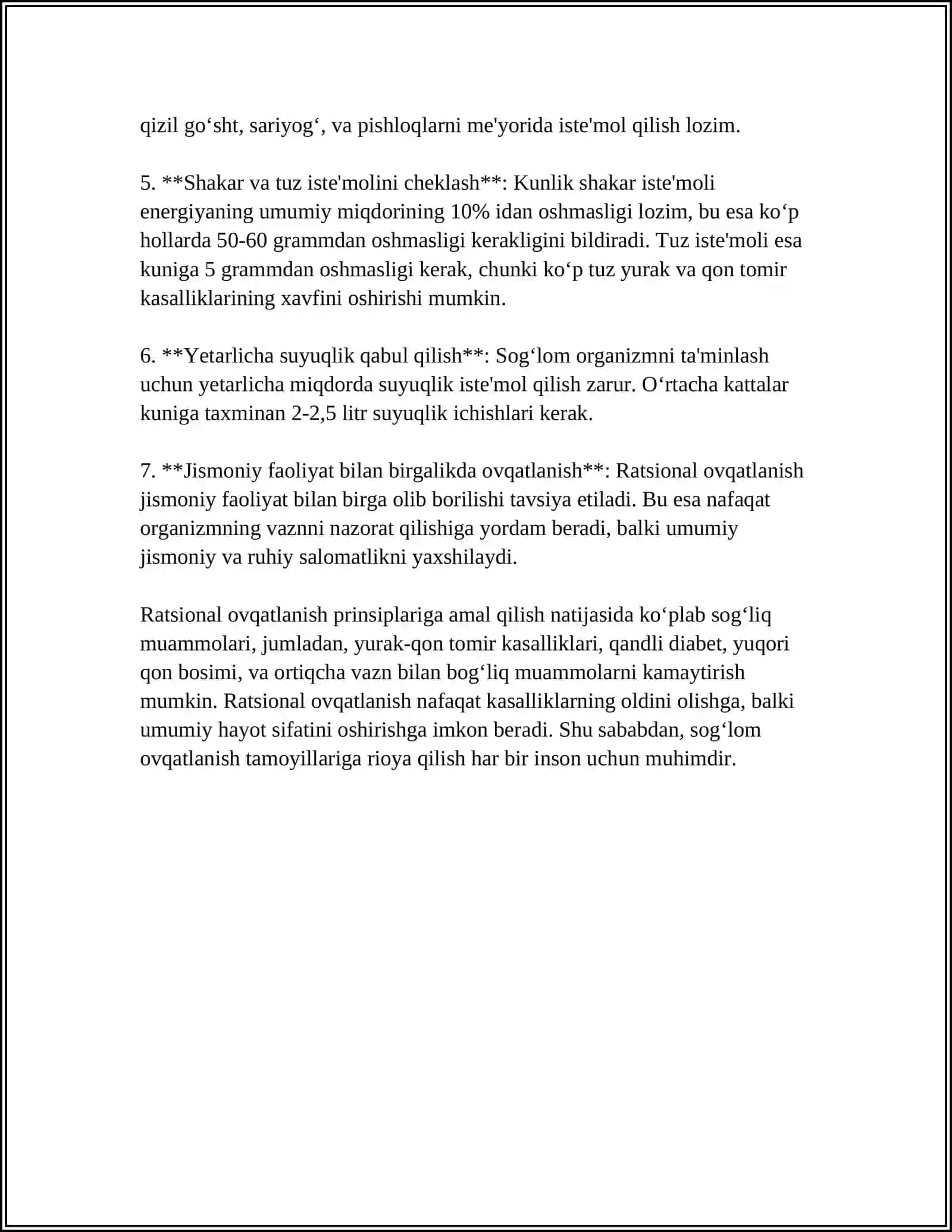 RATSIONAL OVQATLANISH KASALLIKNING OLDINI OLISH OMILIDIR 4