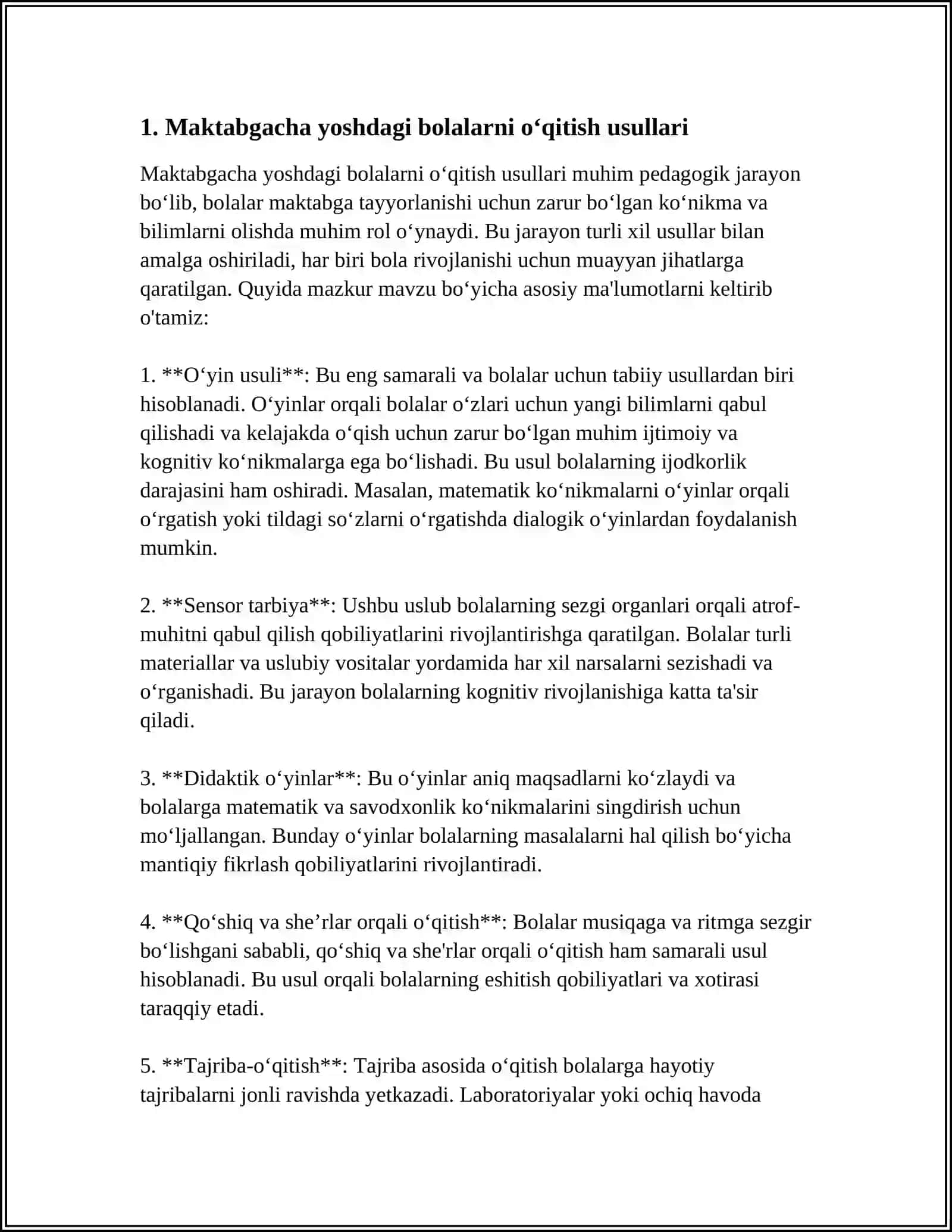 MAKTABGACHA YOSHDAGI BOLALARDA PEDAGOGIK JARAYONLAR 4