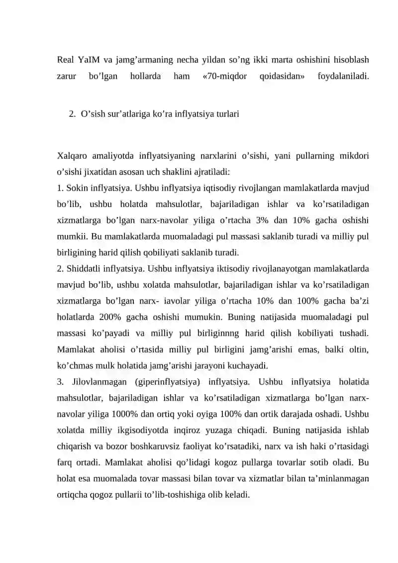 Inflyatsiya va unga kurashish yo’llari 4