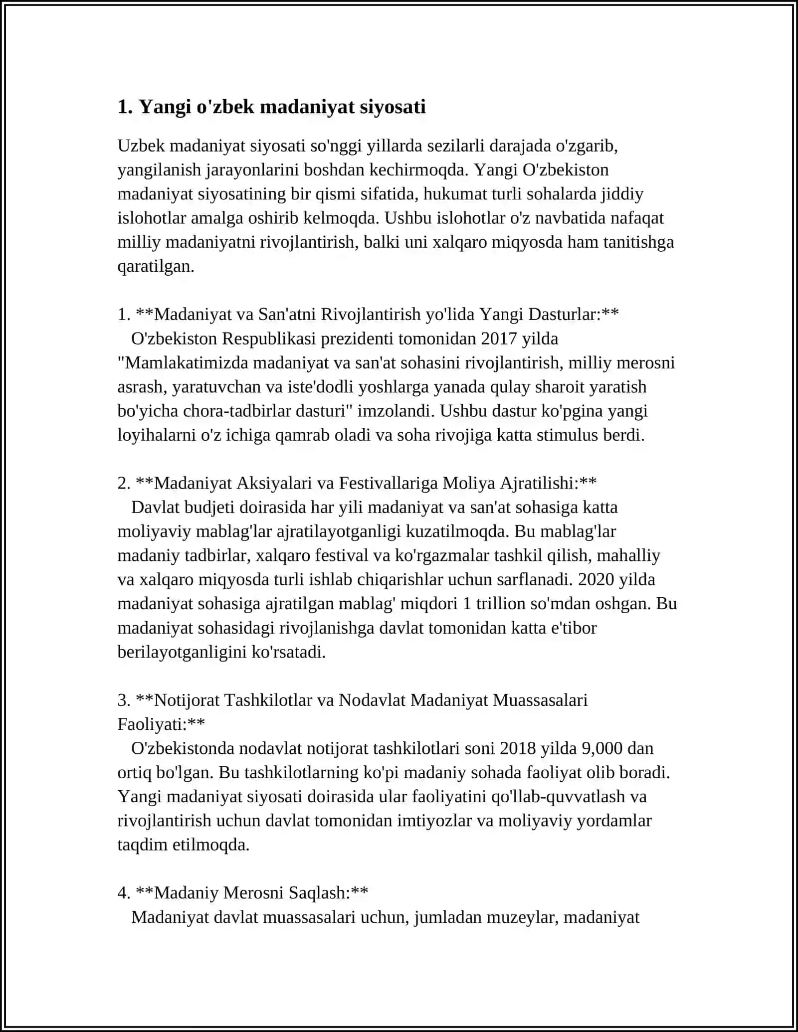 Yangi o'zbek madaniyat siyosati 4