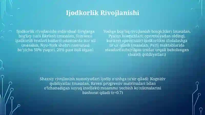 Rivojlanishning indivudal xususiyatlari 4