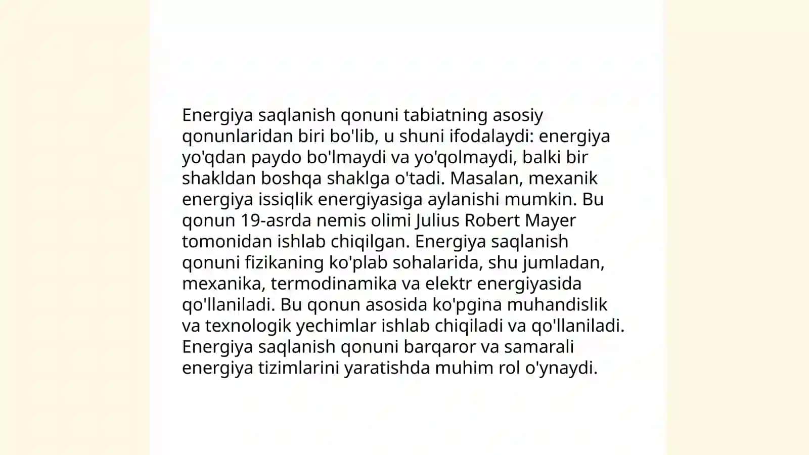 Modda va energiya almashuvi 4